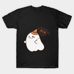 Kawaii Ghost with Oel Balloon T-Shirt